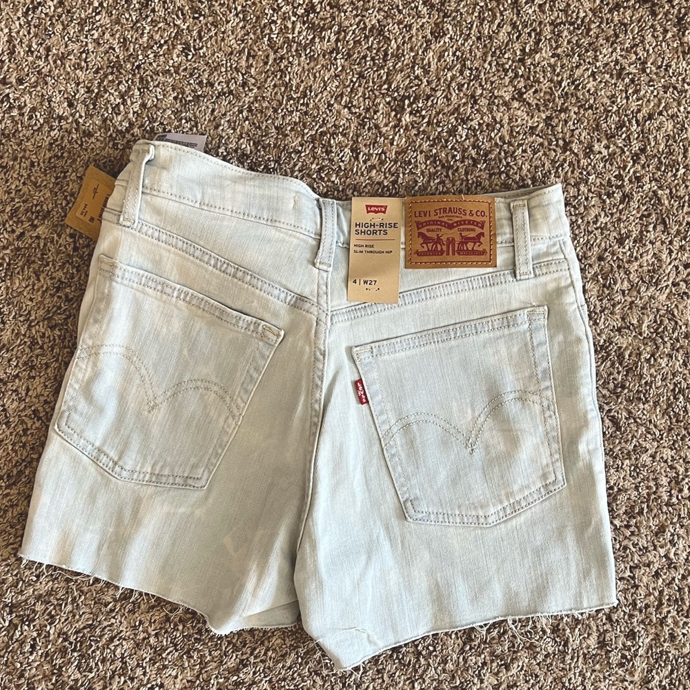 Levi’s high waisted jean shorts